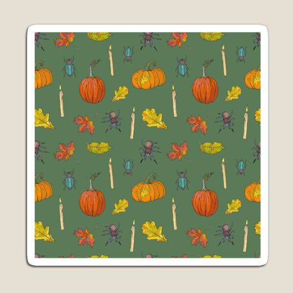 Autumn Halloween pattern Magnet