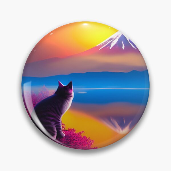 Item preview, Cat looking at Mt Fuji designed and sold by bradm50.