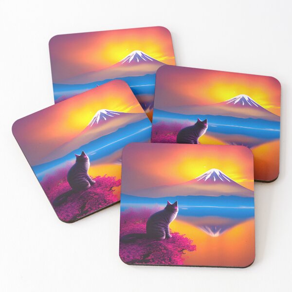 Item preview, Cat looking at Mt Fuji designed and sold by bradm50.