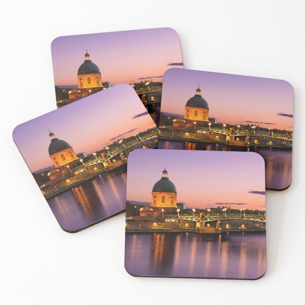 Item preview, Toulouse and quay of La Garonne at sunset designed and sold by Gaël FONTAINE.