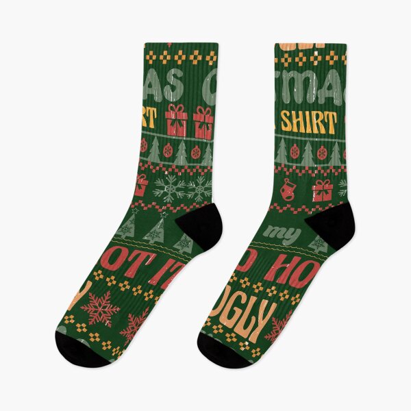 Item preview, This is my " It's too hot for ugly christmas sweater shirt" designed and sold by REApparelCo.