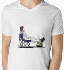 Formula 1 - Fernando Alonso deckchair - Cutout Men's V-Neck T-Shirt