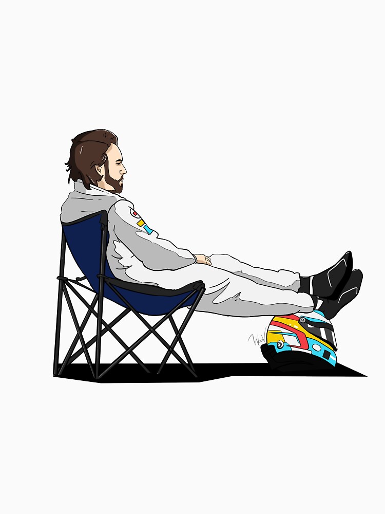 Discover Camiseta Fórmula 1Sillón de Fernando Alonso Recorte Vintage para Hombre Mujer