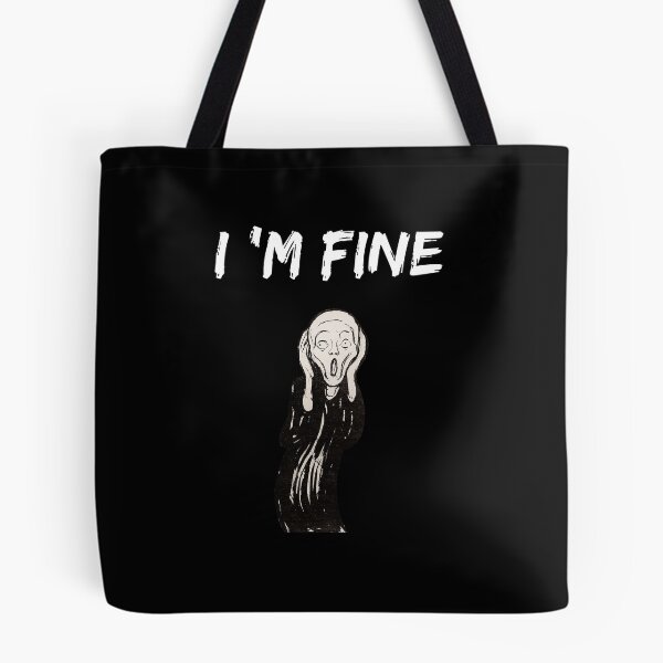 Item preview, I ' m fine the scream - funny  designed and sold by R2Dsign.