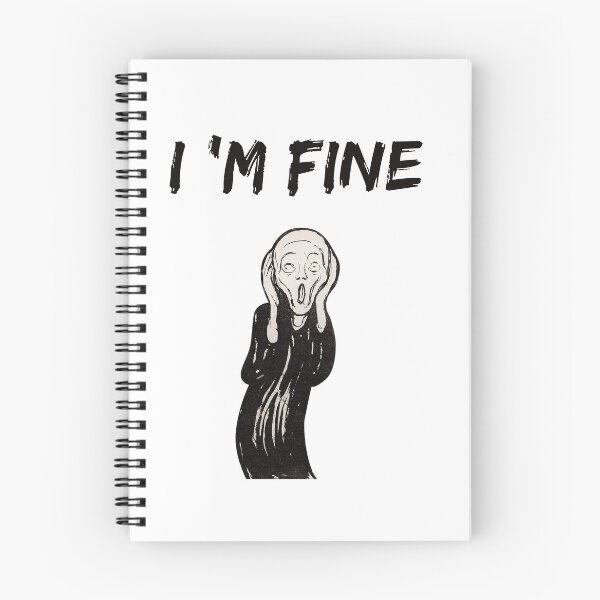 Item preview, I ' m fine the scream - funny  designed and sold by R2Dsign.