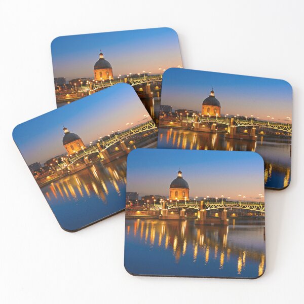Item preview, Toulouse and quay of La Garonne at sunset designed and sold by Gaël FONTAINE.
