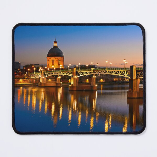 Item preview, Toulouse and quay of La Garonne at sunset designed and sold by Gaël FONTAINE.