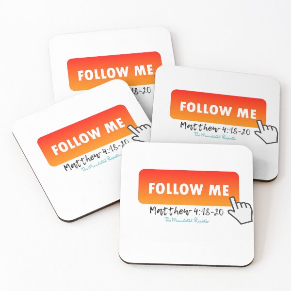 Item preview, Follow Me - Matthew 4:18-20 - White designed and sold by TheReporter1.