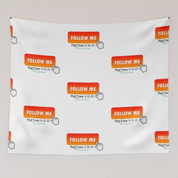 Item preview, Follow Me - Matthew 4:18-20 - White designed and sold by TheReporter1.