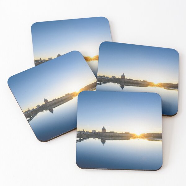 Item preview, Toulouse and quay of La Garonne at sunset designed and sold by Gaël FONTAINE.