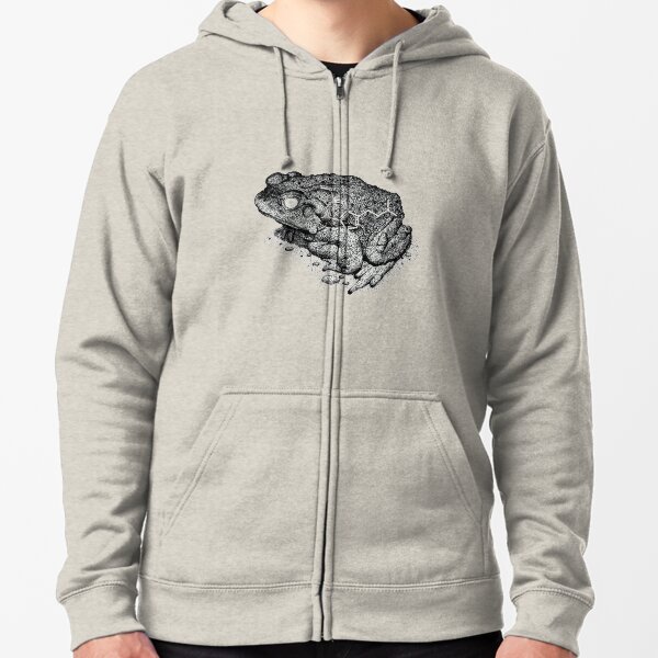 Sonoran Desert Toad Zipped Hoodie