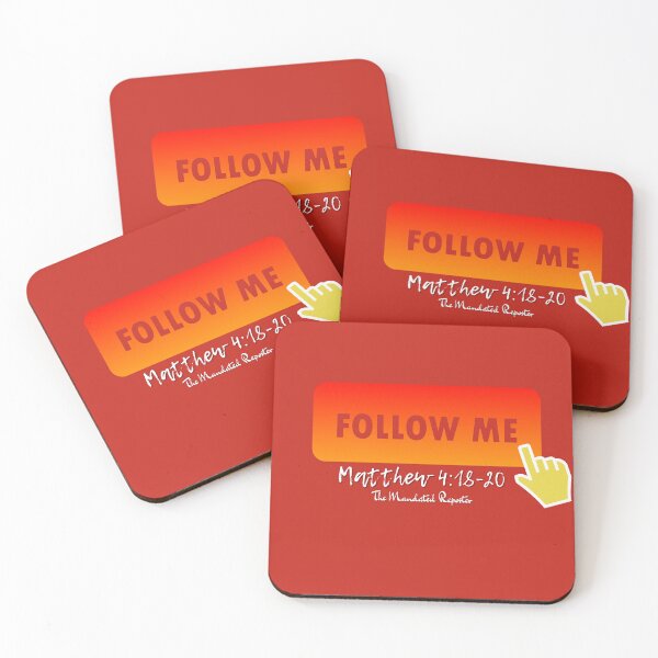 Item preview, Follow Me - Matthew 4:18-20 - Red designed and sold by TheReporter1.