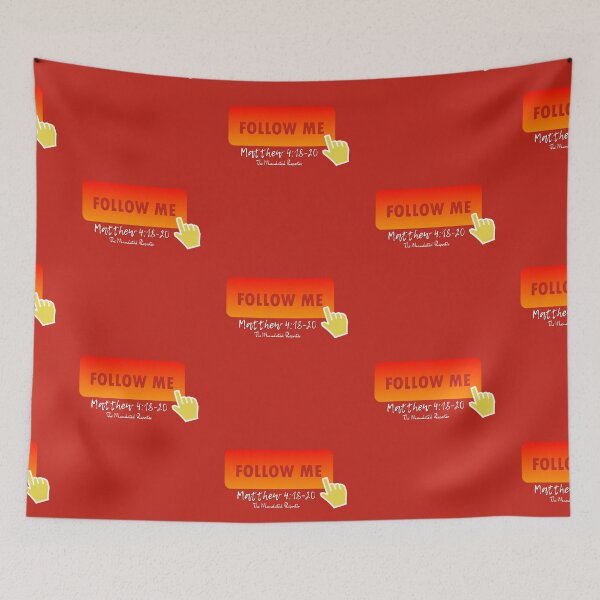 Item preview, Follow Me - Matthew 4:18-20 - Red designed and sold by TheReporter1.