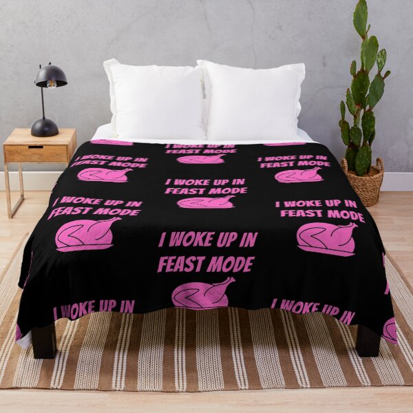 Item preview, Woke Up In Feast Mode Funny Thanksgiving Day Quotes designed and sold by LaziniArts.