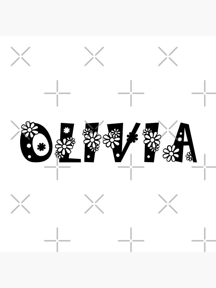 my-name-is-olivia-single-girl-name-in-black-fonts-poster-for-sale