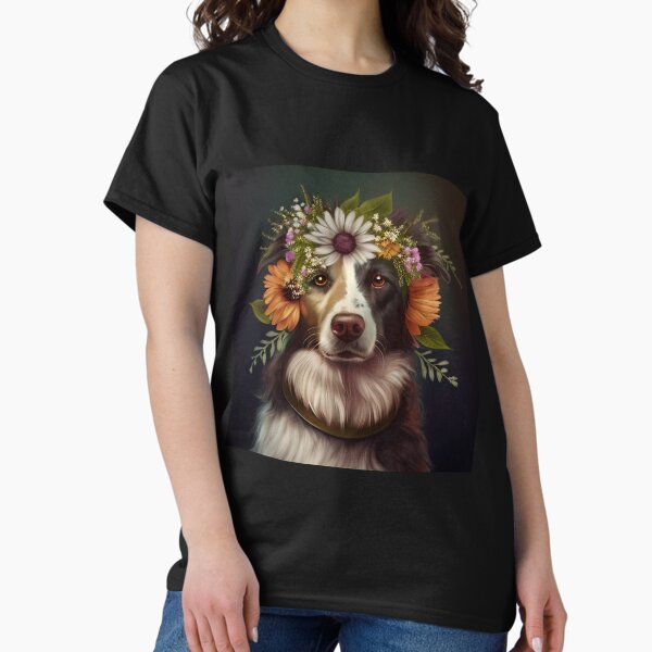 Item preview, Border Collie with Yellow Flowers designed and sold by cardinalhill.