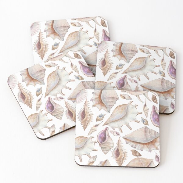 Item preview, Watercolor Sea Shells from the Ocean's Sandy Beaches designed and sold by * Jennadesigns.