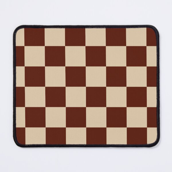 Item preview, Checkerboard Checked Check Pattern in Russet and Beige designed and sold by kierkegaard.