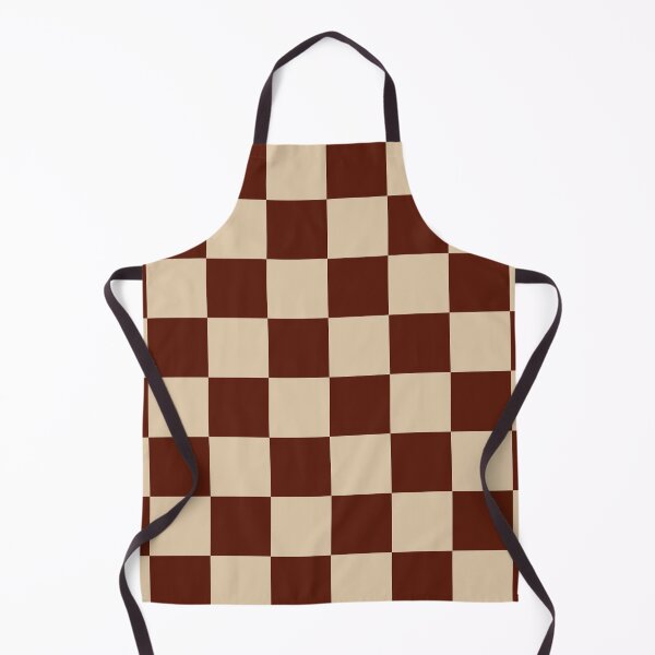 Item preview, Checkerboard Checked Check Pattern in Russet and Beige designed and sold by kierkegaard.