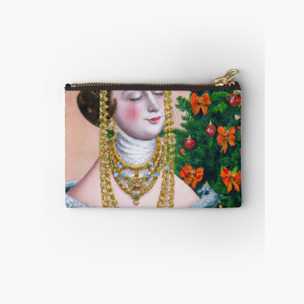 Item preview, Holiday Altered Art Portraits, Ai Vintage Christmas Art, Painting by Ai, Art Gift designed and sold by RadRococo.