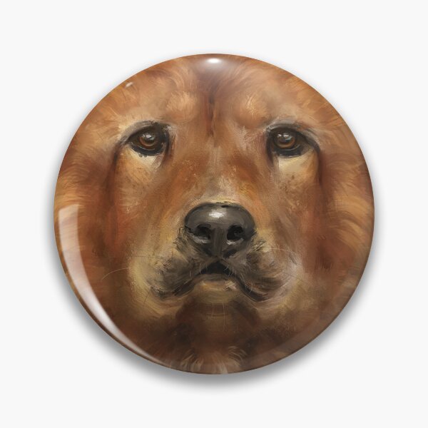 Item preview, Painting of a Fluffy Golden Brown Chow Chow Dog designed and sold by ibadishi.