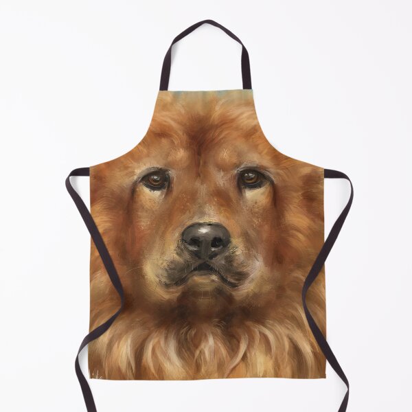 Item preview, Painting of a Fluffy Golden Brown Chow Chow Dog designed and sold by ibadishi.