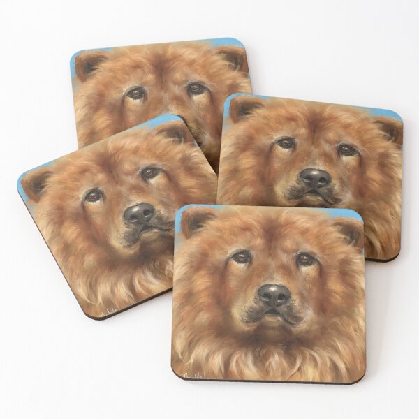 Item preview, Painting of a Fluffy Golden Brown Chow Chow Dog designed and sold by ibadishi.