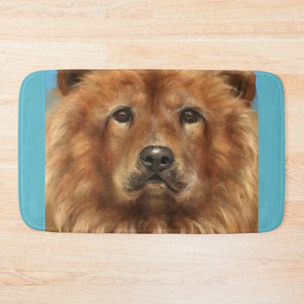 Item preview, Painting of a Fluffy Golden Brown Chow Chow Dog designed and sold by ibadishi.