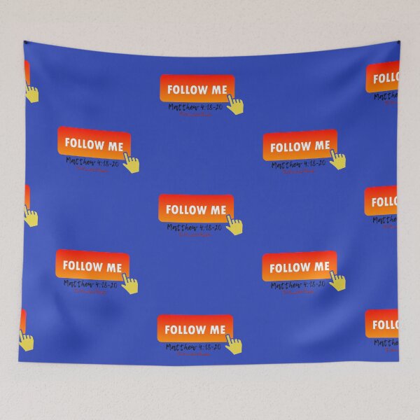 Item preview, Follow Me - Matthew 4:18-20 - Blue designed and sold by TheReporter1.