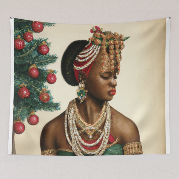 Aperçu de l'œuvre Portraits d'art modifiés de vacances, art de Noël vintage Ai, peinture par Ai, cadeau d'art créée et vendue par RadRococo.