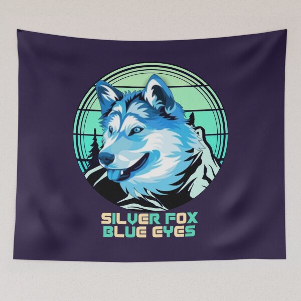 Item preview, silver fox blue eyes designed and sold by MrSameeraTop.