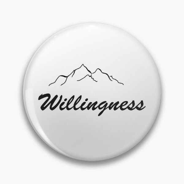 Item preview, Willingness as mountains, inspirational meanings designed and sold by Targeted Inspire.