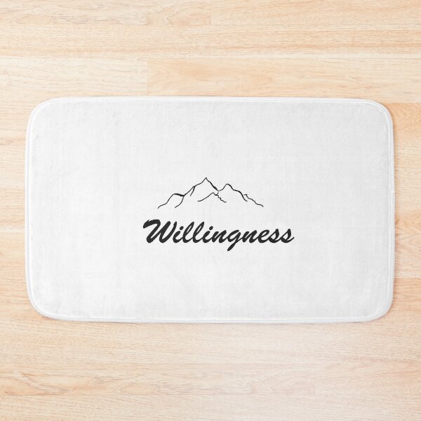 Item preview, Willingness as mountains, inspirational meanings designed and sold by Targeted Inspire.