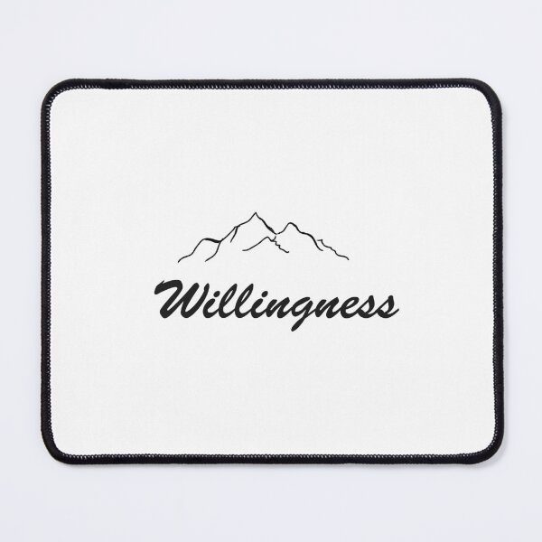 Item preview, Willingness as mountains, inspirational meanings designed and sold by Targeted Inspire.