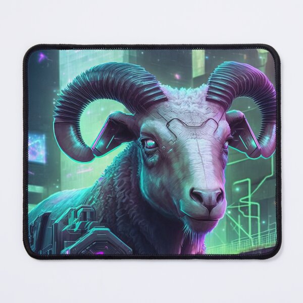 Item preview, Cyberpunk sheep designed and sold by AnimalArtPhotos.