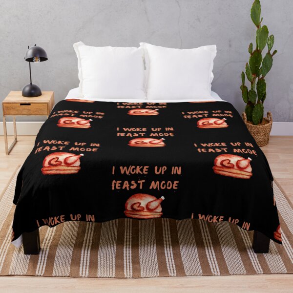 Item preview, I Woke Up In Feast Mode Funny Watercolor Thanksgiving Day Quotes designed and sold by LaziniArts.