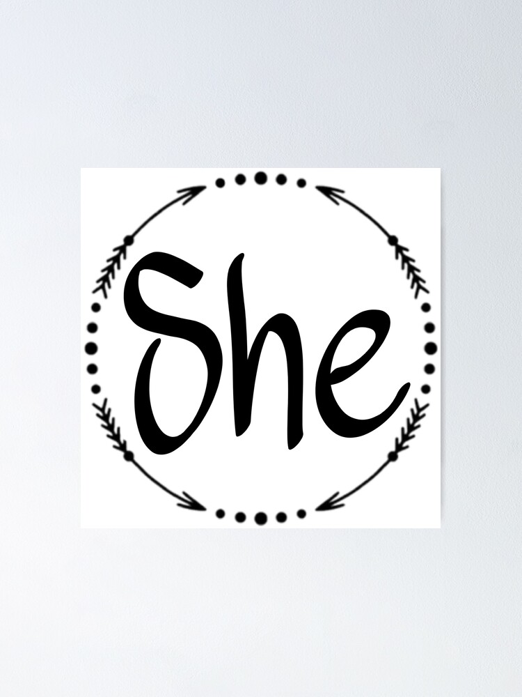 she-her-hers-arrow-circle-pronouns-poster-for-sale-by-pronouns-r-us