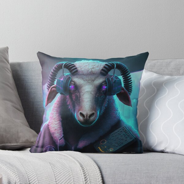 Item preview, Cool cyberpunk sheep designed and sold by AnimalArtPhotos.