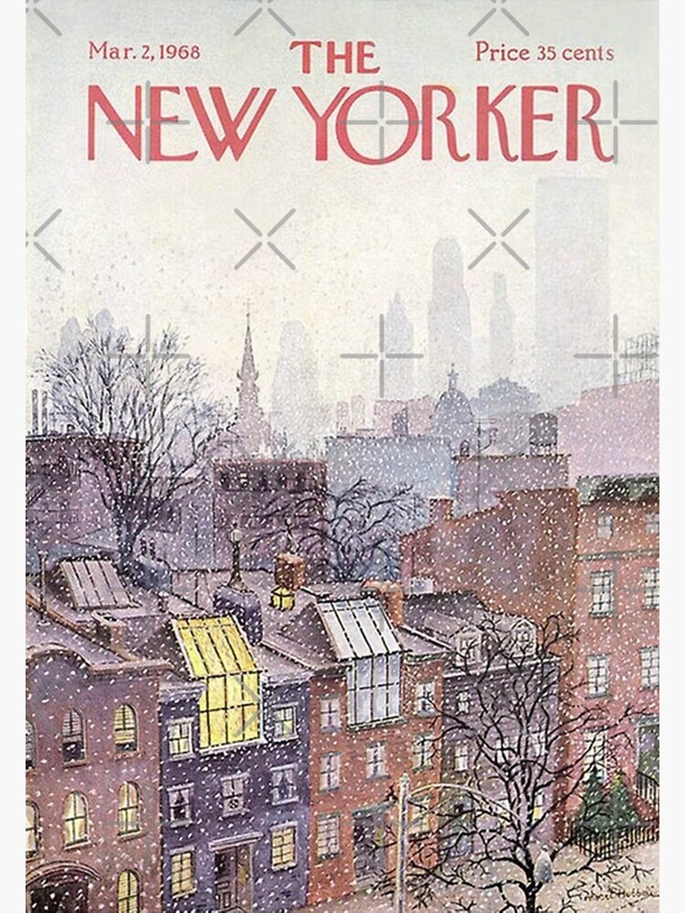 Disover The New Yorker March 2, 1968 Poster Premium Matte Vertical Poster