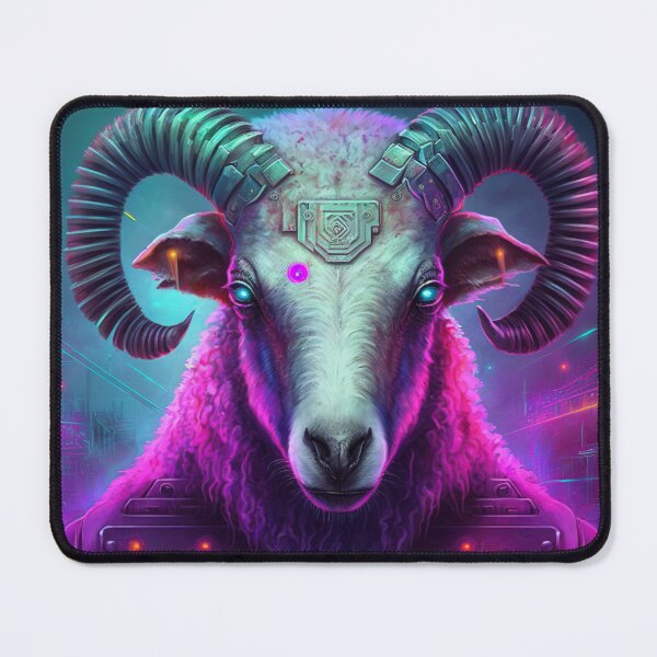Item preview, Sheep cyberpunk designed and sold by AnimalArtPhotos.