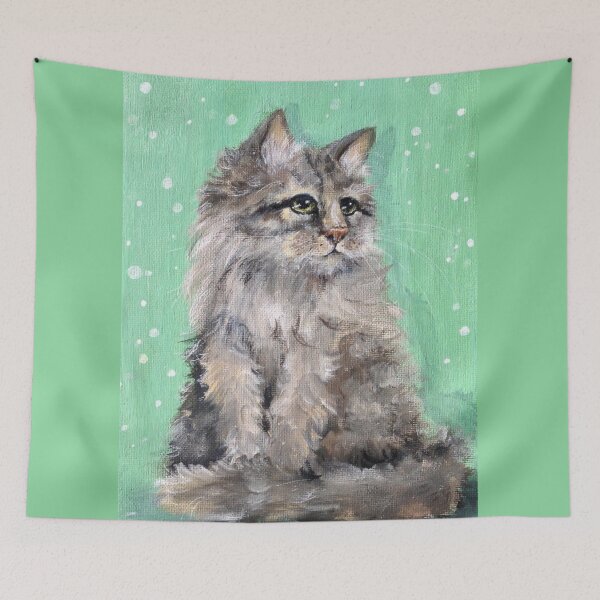 Item preview, Fluffy Cat designed and sold by Olaru Denisa-Andreea.