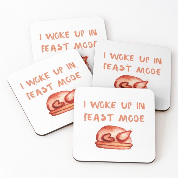 Item preview, I Woke Up In Feast Mode Funny Watercolor Thanksgiving Day Quotes  designed and sold by LaziniArts.