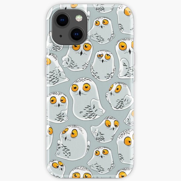 Snowy Owls pattern (Bubo scandiacus) iPhone Soft Case