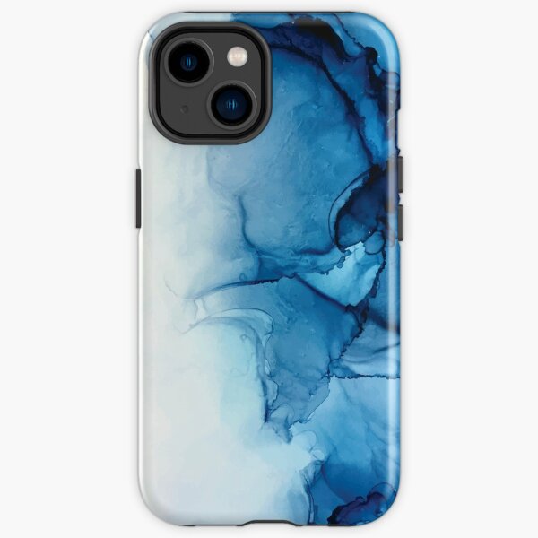 Blue Tides - Alcohol Ink Painting iPhone Tough Case