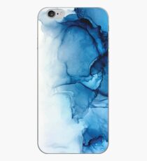 Blue Tides - Alcohol Ink Painting iPhone Case