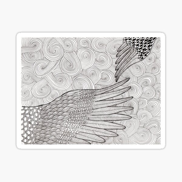 words-wings of love by ArtResponses Sticker