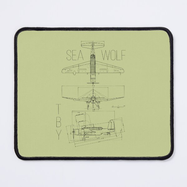 Item preview, TBY Sea Wolf Blue Print #2828 designed and sold by Rare-Militia.