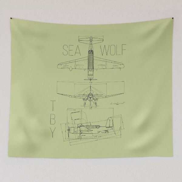 Item preview, TBY Sea Wolf Blue Print  #2828 designed and sold by Rare-Militia.