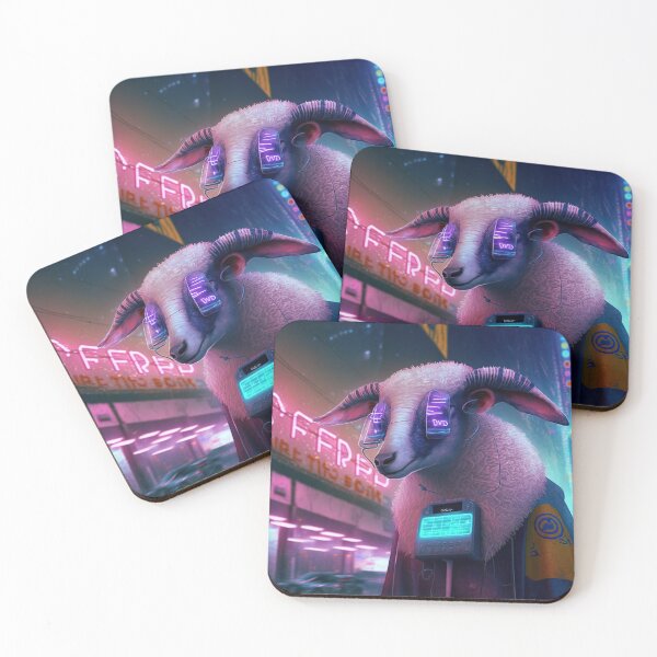 Item preview, cyberpunk future sheep designed and sold by AnimalArtPhotos.