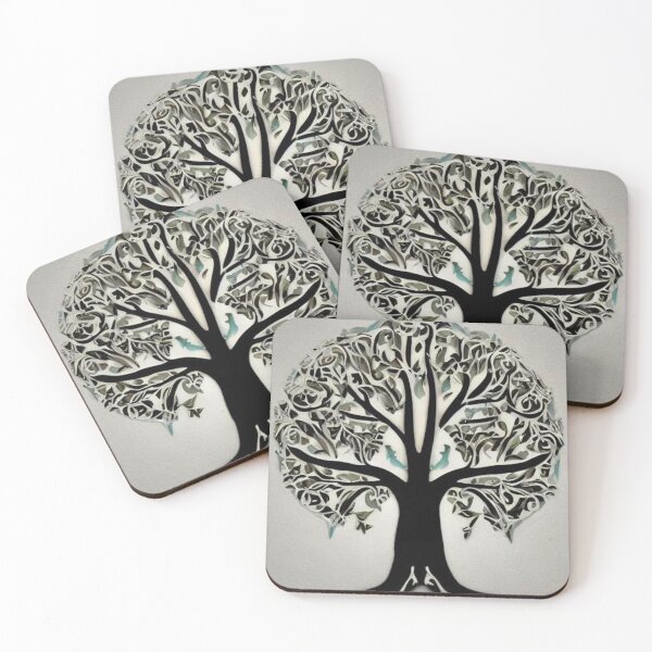 Item preview, Black and white tree of life designed and sold by ArtySaxon.